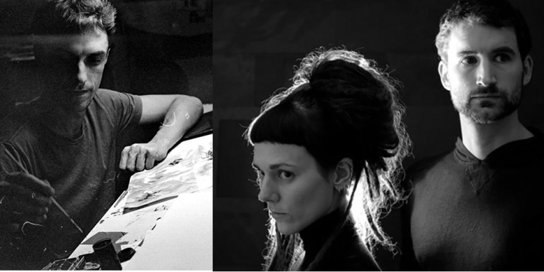 Obradovic-Tixier, musiciens et Guillaume Trouillard, dessinateur